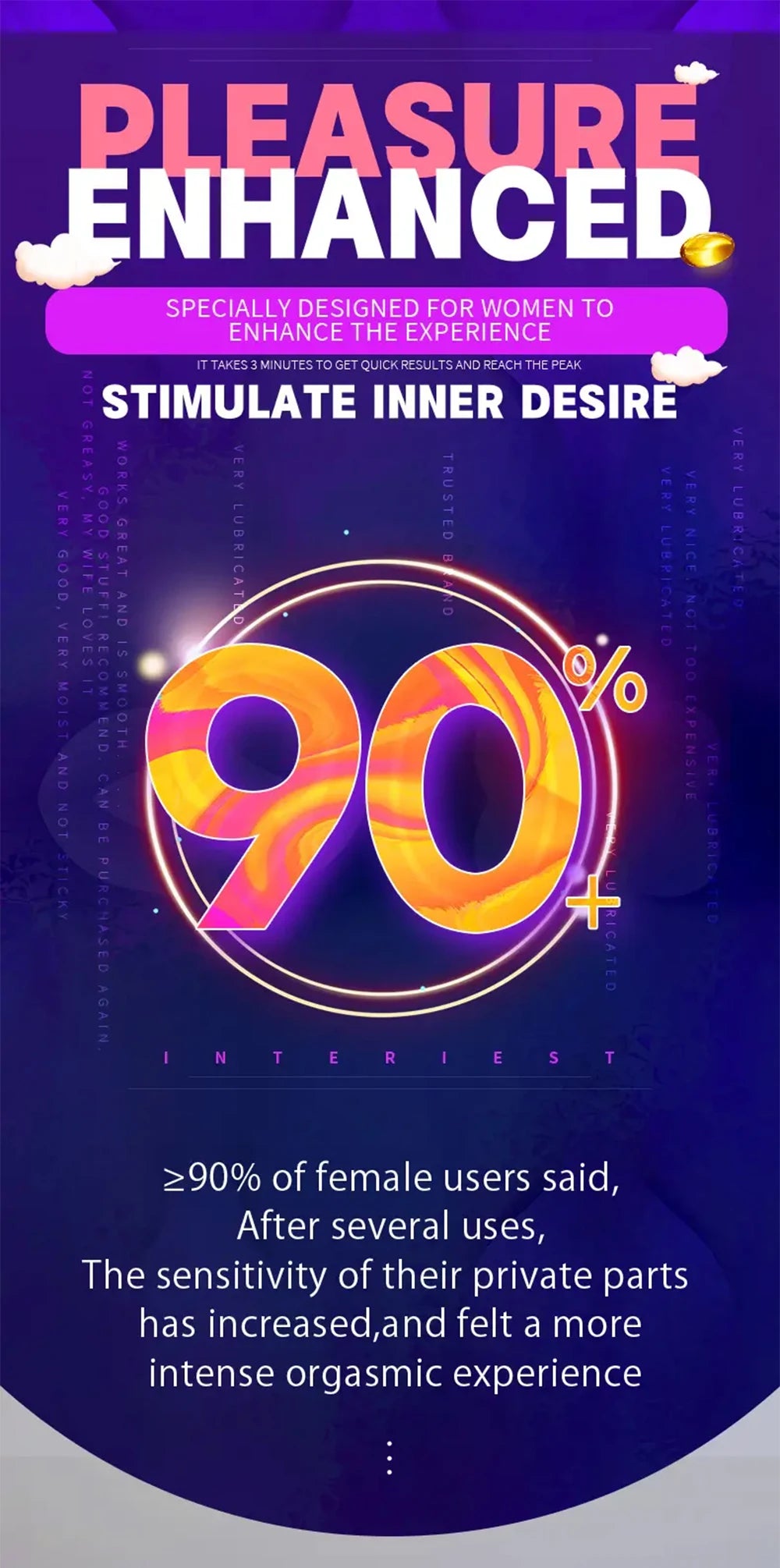 Female Fast Orgasm Lubricant Vaginal Tightening Sex Orgasm Sexual Pleasure Increase Gel for Women Adult Sex Products