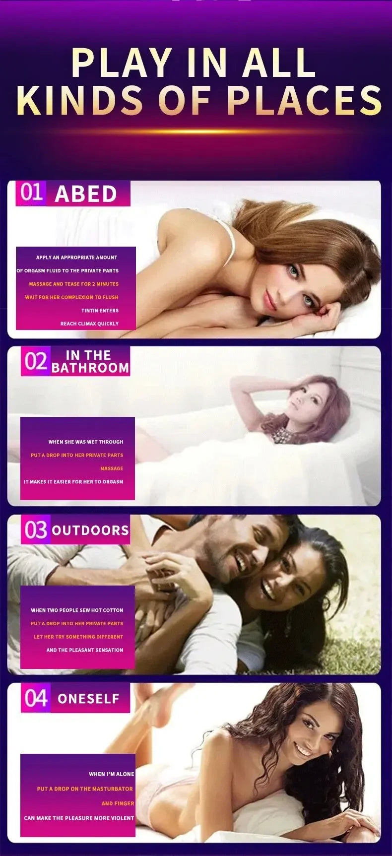 Lubricants Orgasm Gel Women Sex Spray Massage Orgasm Oil