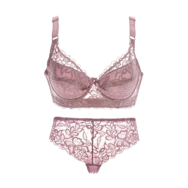 Lace Push-up Bra and Thin Panty set