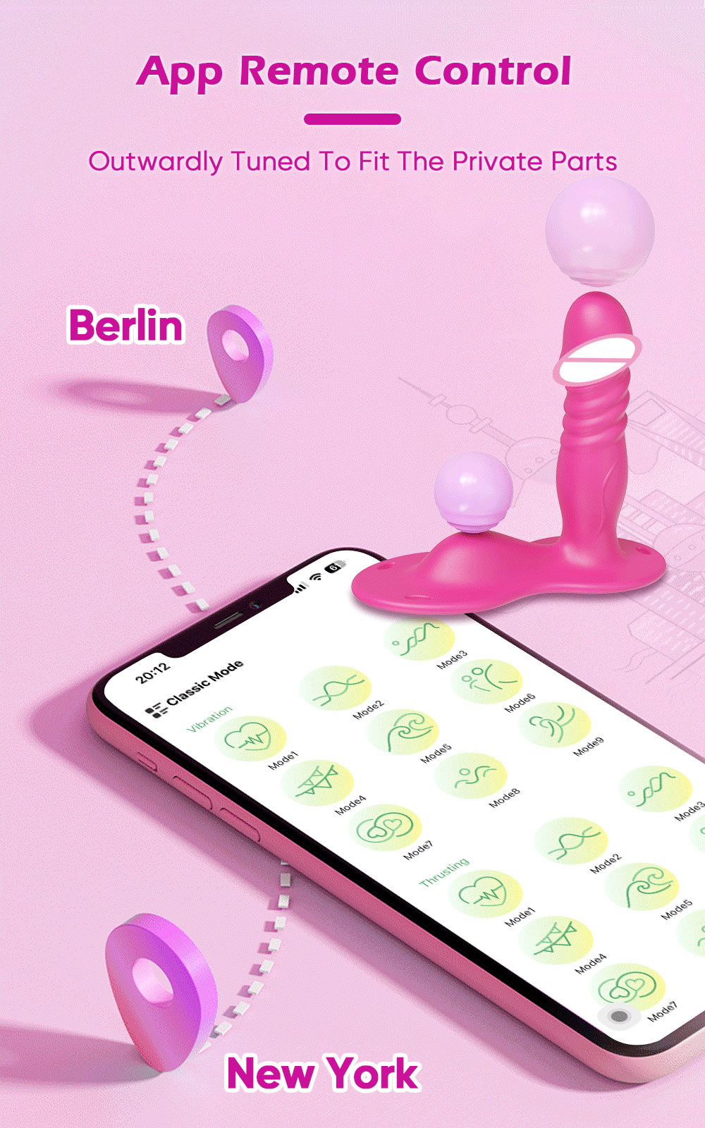 Blissful Pleasure Wearable Vibrator for Couples - Thrusting G-Spot & Clitoral Stimulation