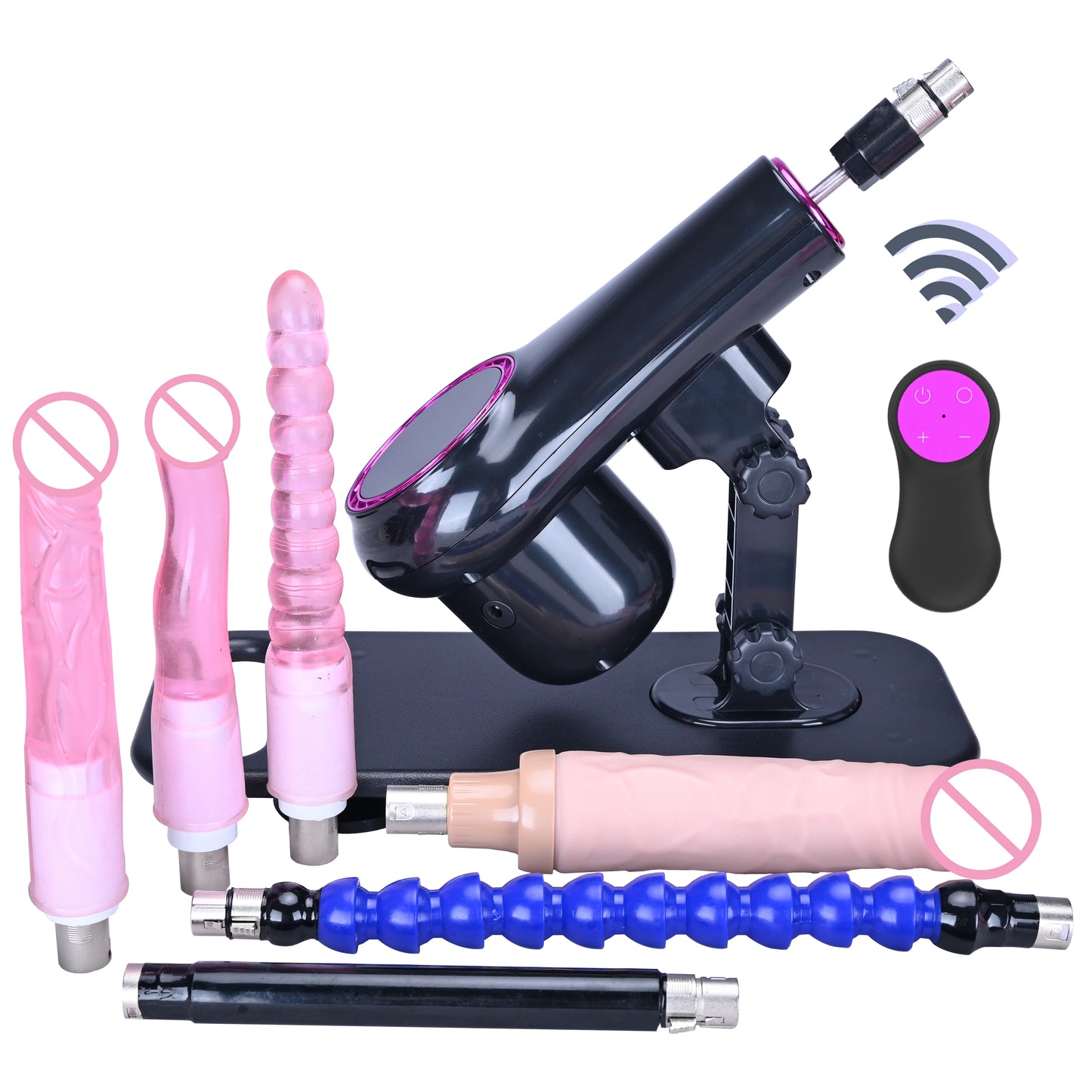New Sex Machine for Woman Adjustable Masturbating Pumping with different Accessories Sex machine Gun for Men wireless machine