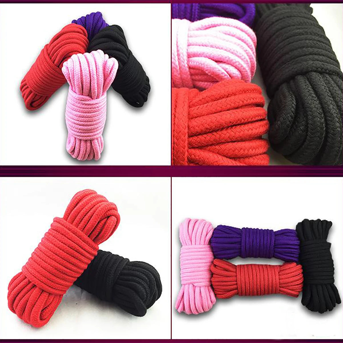 4 Colour Soft Cotton Rope Handcuffs For Adults Bdsm Bondage Sex Games To Binding Binder Cord Restraint,Toys In Sex Shop