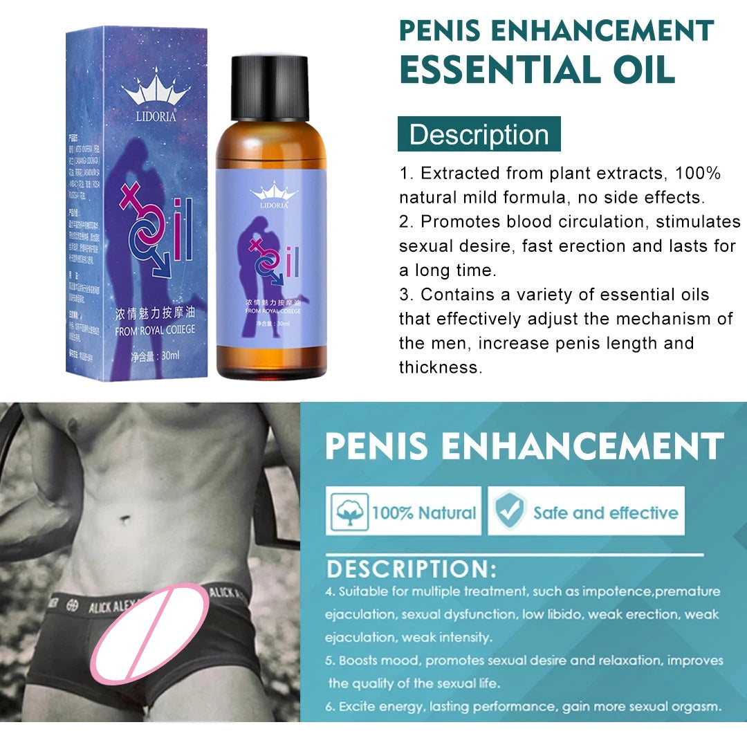 30ml Sexual Massage Oil Performance Penis Enhancement Extended Xxx Spray Adult Products 18 Wife Exciter Orgasm Big Dick Increase