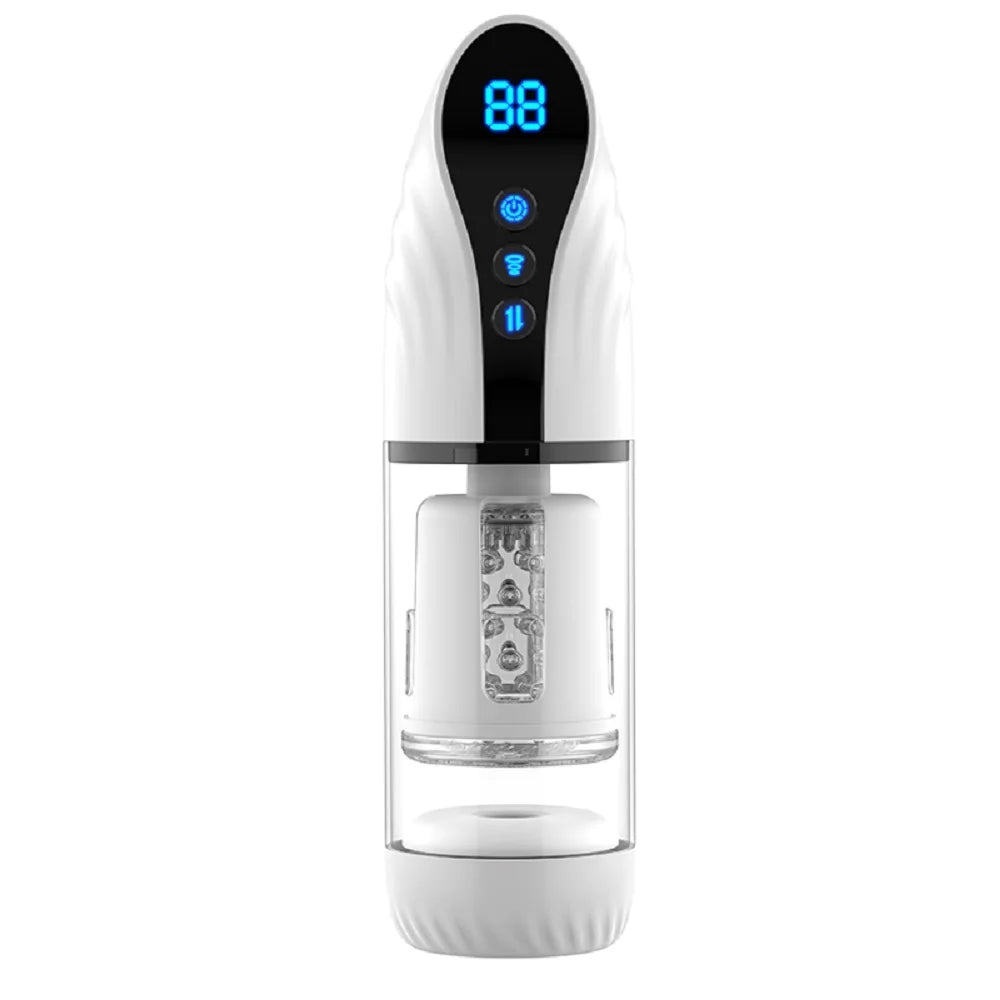 Navigation Male Masturbation Cup Piston Thrusting Rotating Sucking Moan Penis Stimulation Men Trainer Sex Toys for Men Adult 18+