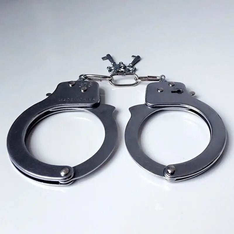 Thickened Sexy Handcuffs Metal Bondage Props for Couple Flirting Training Alternative Toys for Enhanced Play
