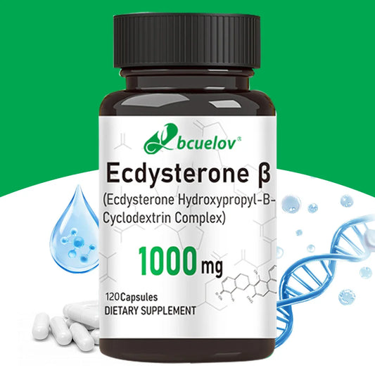 Ecdysterone Supplement 1000 mg - Enhanced Energy Levels,Increased Muscle Strength, 30/60/120 Capsules