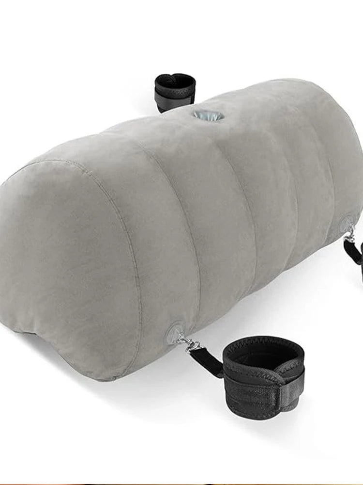 BDSM Bliss Wedge Pad with Handcuffs & Ankle Cuffs for Ultimate Erotic Positions