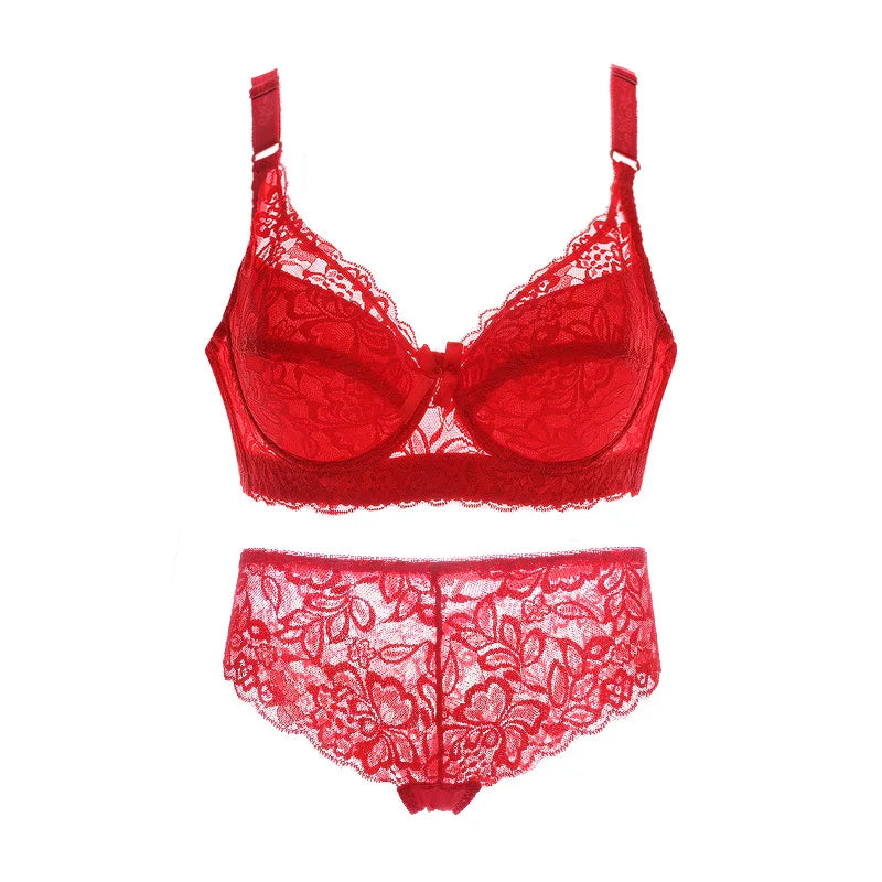 Lace Push-up Bra and Thin Panty set