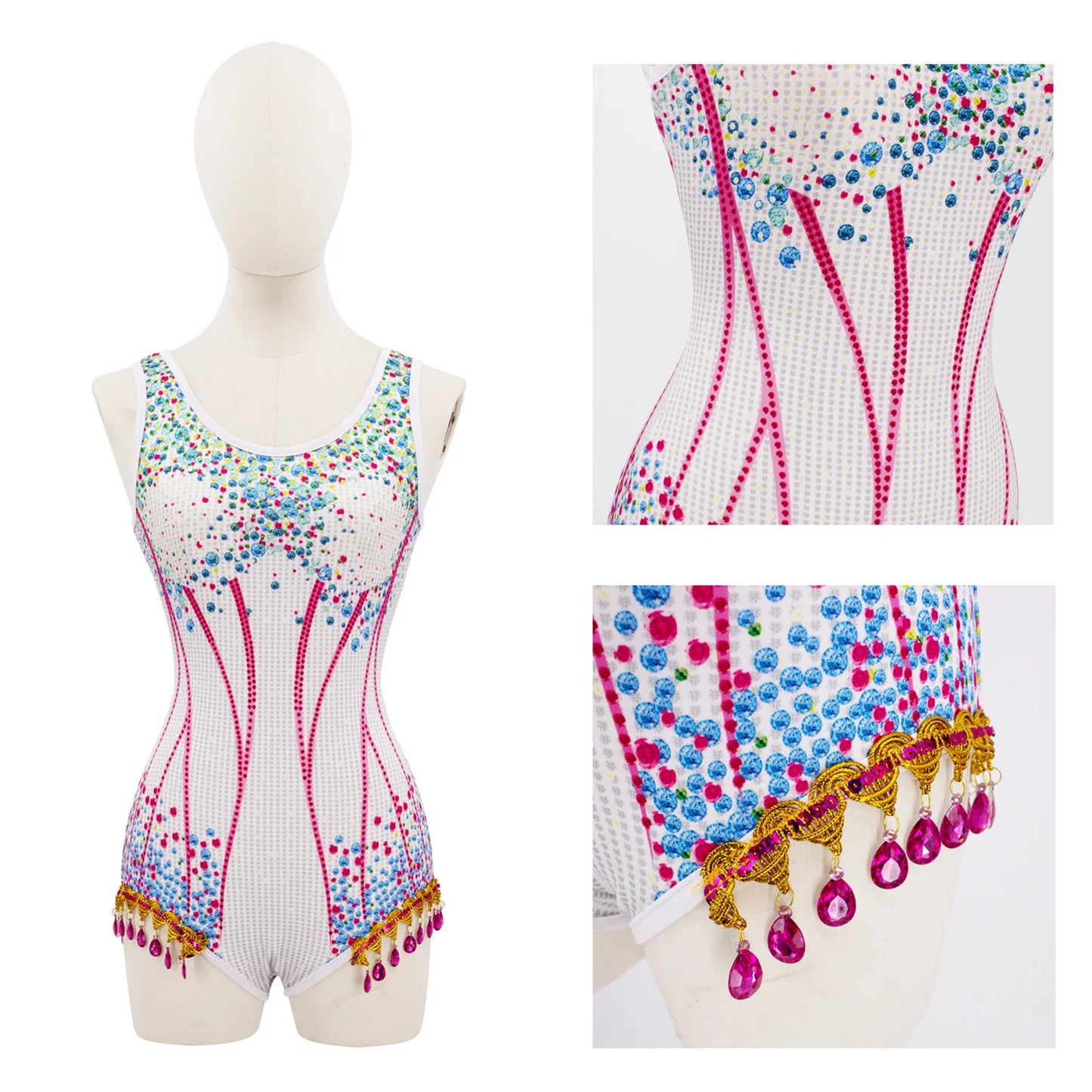 Cosplay Color Diversity Sleeveless Sexy Hot Girl jumpsuit Street Trendy Wind and Mold Times Concert Style