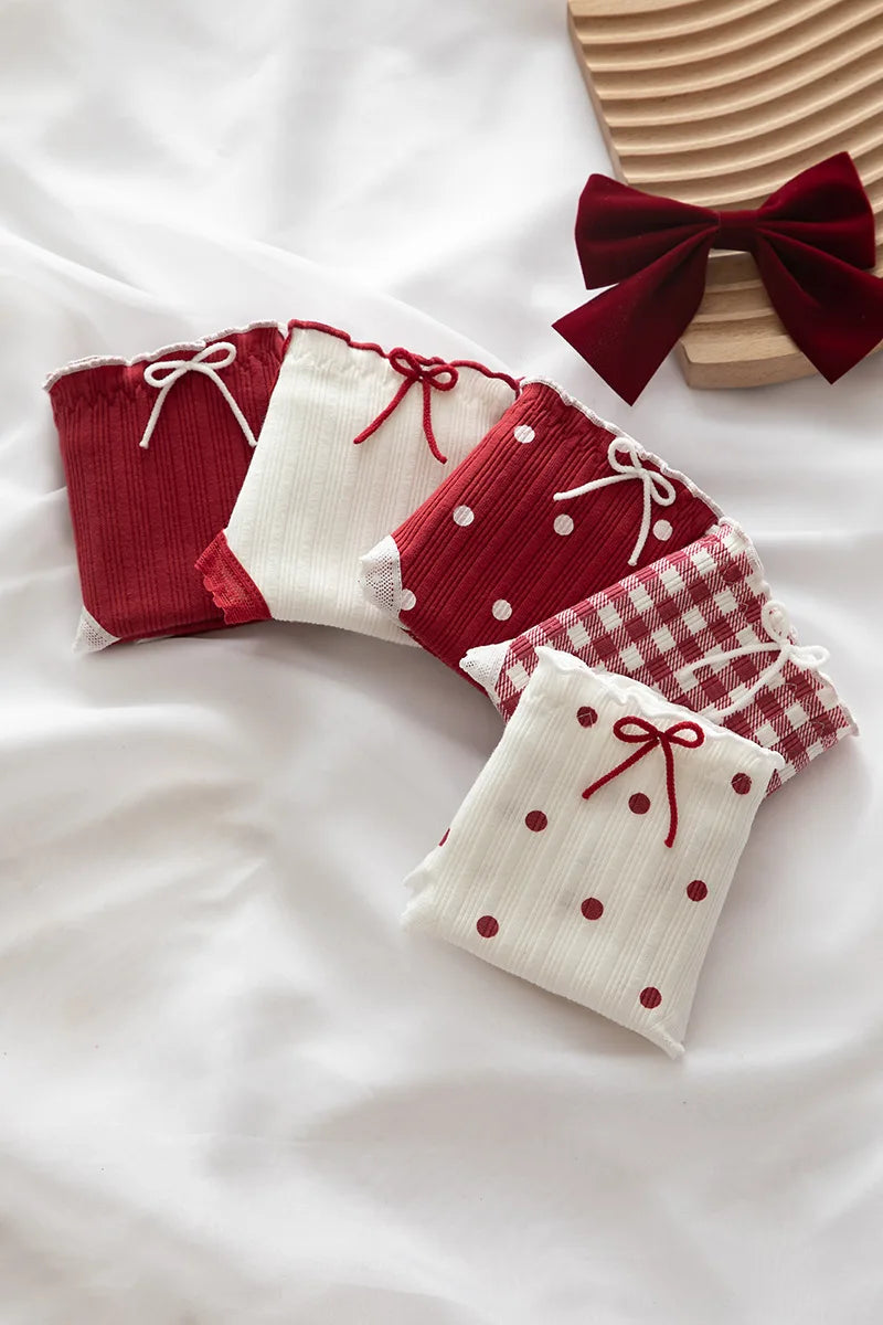 Polka dots and Gingham Cotton Panties