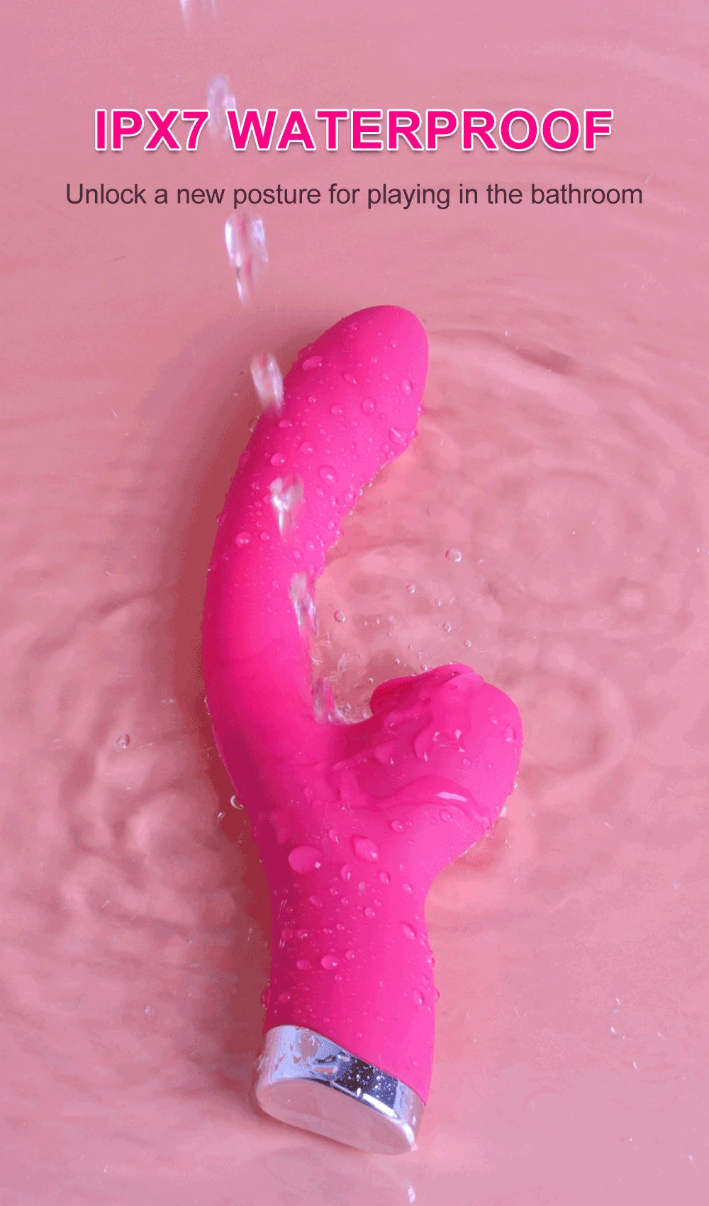 LuxeSensations Tongue Licking Vibrator - 2-in-1 Clitoral Stimulator with 20 Vibrating Speeds for Ultimate Pleasure
