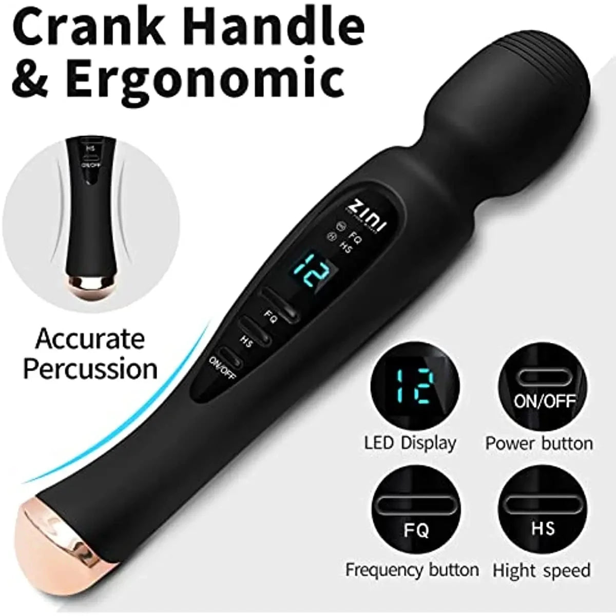 Empowered Vibes G-Spot Wand Vibrator - Intensely Powerful Clit Massager for Ultimate Female Pleasure
