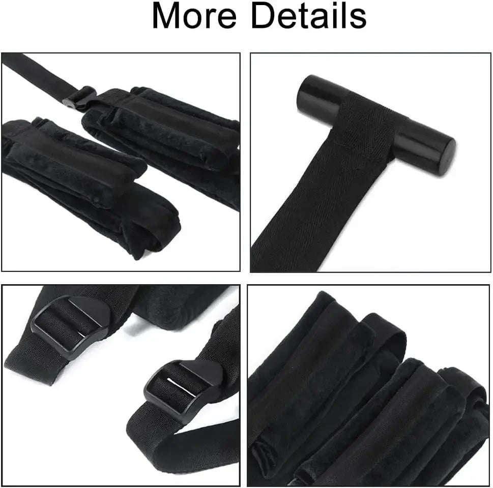 Over the Door Sex Swing with Soft Seat & Leg Pad Hanging Adult Cushion Door Swing M Split Leg Strap Sex Toys for Couples