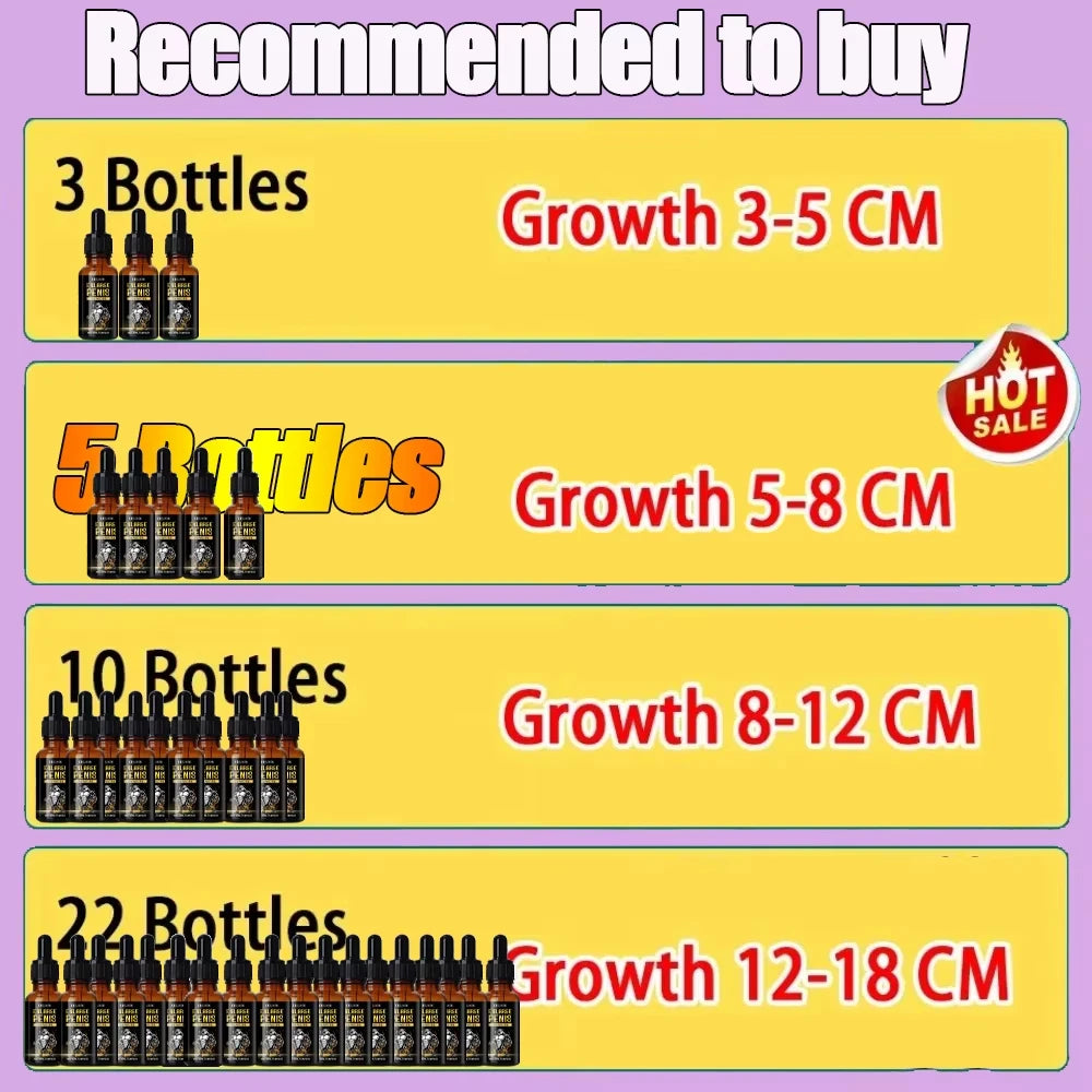 8Best Sellers Essential Oil Big Dick Male Penis Enlargement Oil Increase Size Erection Product Aphrodisiac Sex Extender Enhance