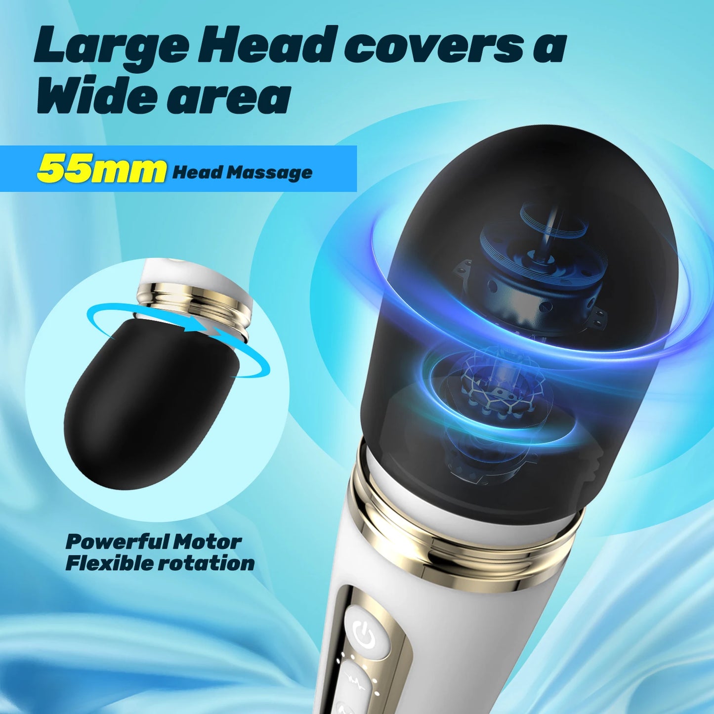 Enchantress Magic Wand Vibrator - 6 Speeds, Heating Function, Clitoral & Body Massager for Ultimate Pleasure