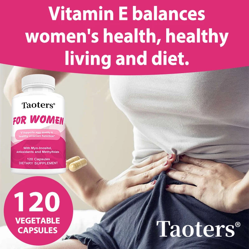 Myo-Inositol Women's Health Supplement, Improves Mood, Promotes Hormonal Balance, and Promotes Ovarian Health