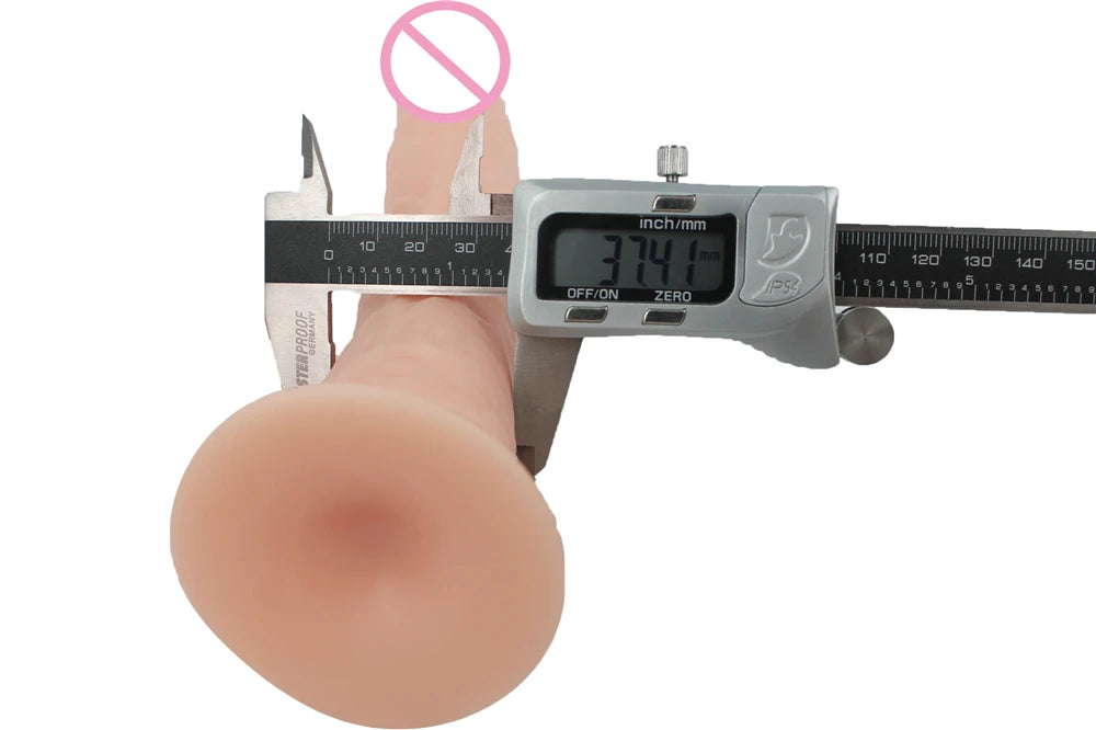 PowerPlay Realistic Dildo Vibrator with Strong Suction for G-Spot & Clitoral Stimulation