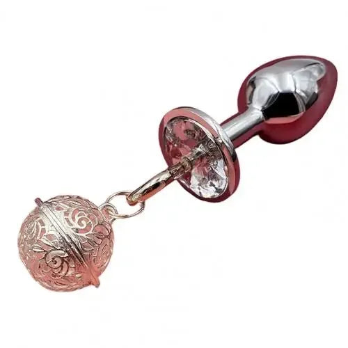 Anal Plug with Big Bell Flirting Metal Adult Anal Vibrator Product for Couple