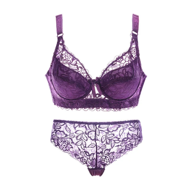 Lace Push-up Bra and Thin Panty set