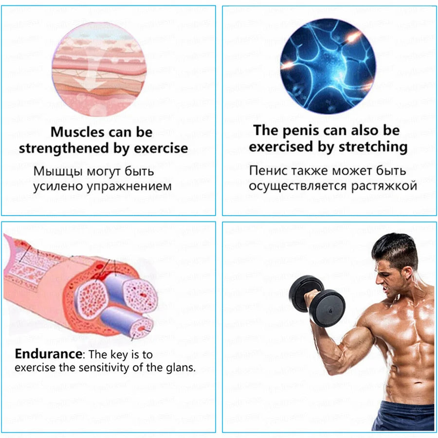 Sex Toys Tools 3rd Penis Extender Enlargement Edge Stretcher Pump Sex Toys For Male Penis Exercise Strap Dick Enlargers