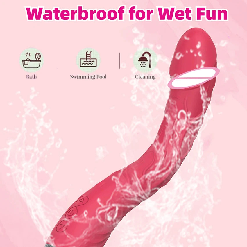 Long Vibrator Dildo Sex Toys For Women Powerful Vibro Magic Wand Clitoris And G Spot Stimulator Female Masturbation Adult Goods