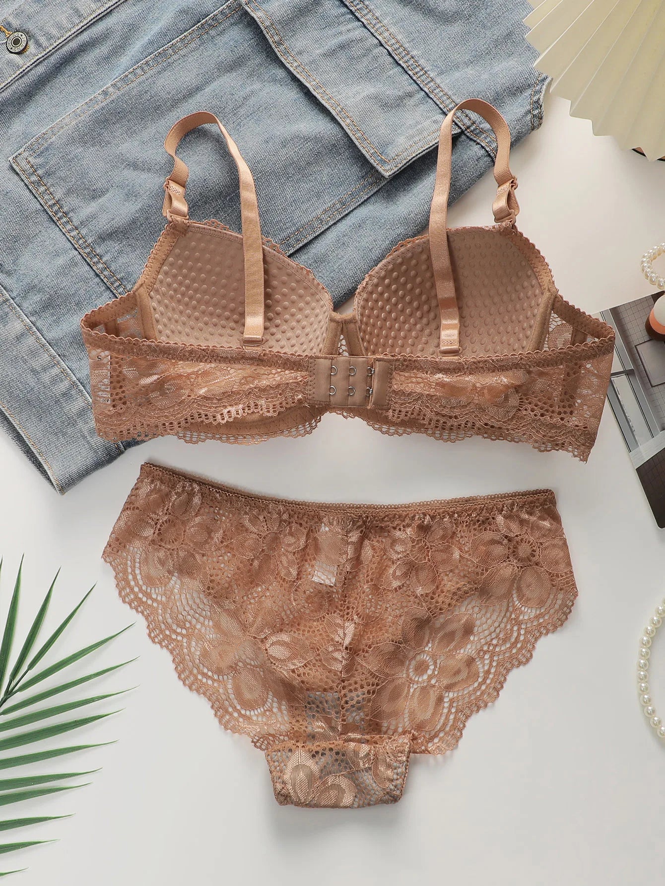 Floral Two Pieces Bras Panties Set