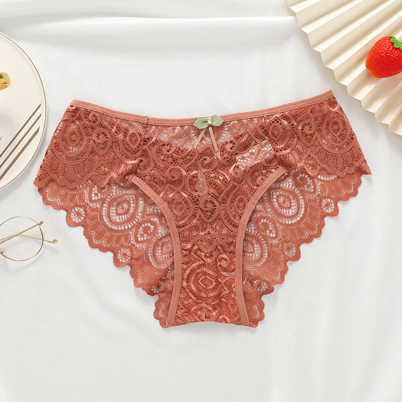 Cotton Lace Panties Crotch Breathable
