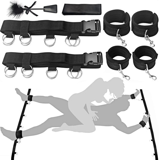 BDSM Adult SM Sex Restraint Handcuffs Slave Tools Bdsm Sexy Wrist To Ankle Cuffs Open Leg Hand Toys Bondage For Couples 18+