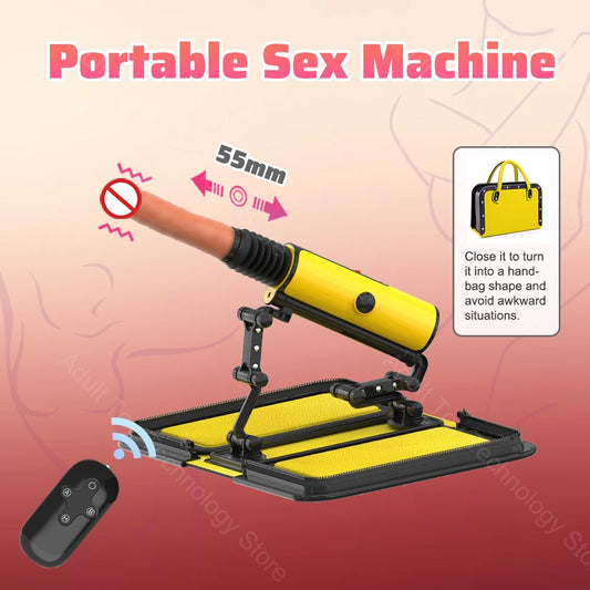 Portable Sex Machine for Women Multi-Speed and Multi-Angle, Automatic Love Machine, Female G-Spot Thrusting Dildo, Adult Sex Toy