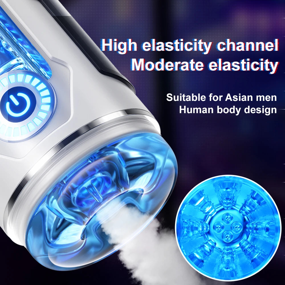 Automatic Male Masturbation Device, Sexual Toy, Penile Delayed Ejaculation Training Vibrator, Adult Sexual Toy for Male Couples