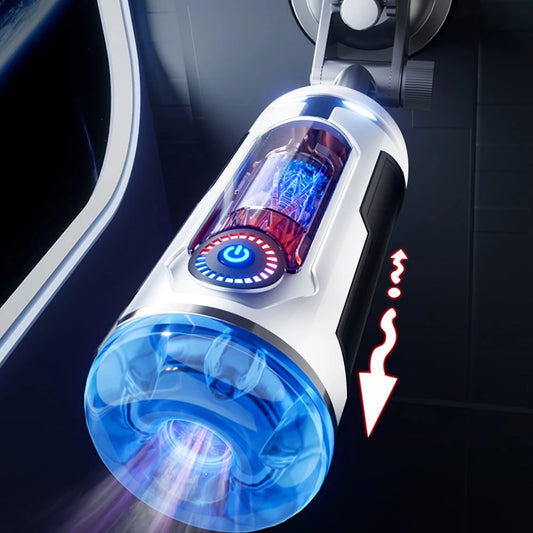 Automatic Male Masturbation Device, Sexual Toy, Penile Delayed Ejaculation Training Vibrator, Adult Sexual Toy for Male Couples