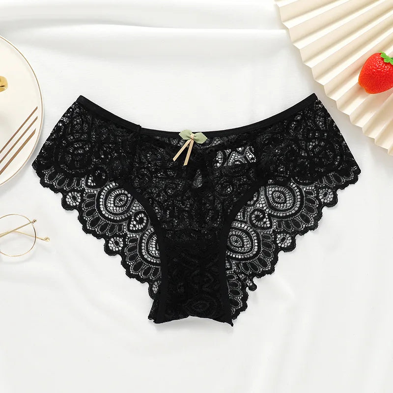 Cotton Lace Panties Crotch Breathable
