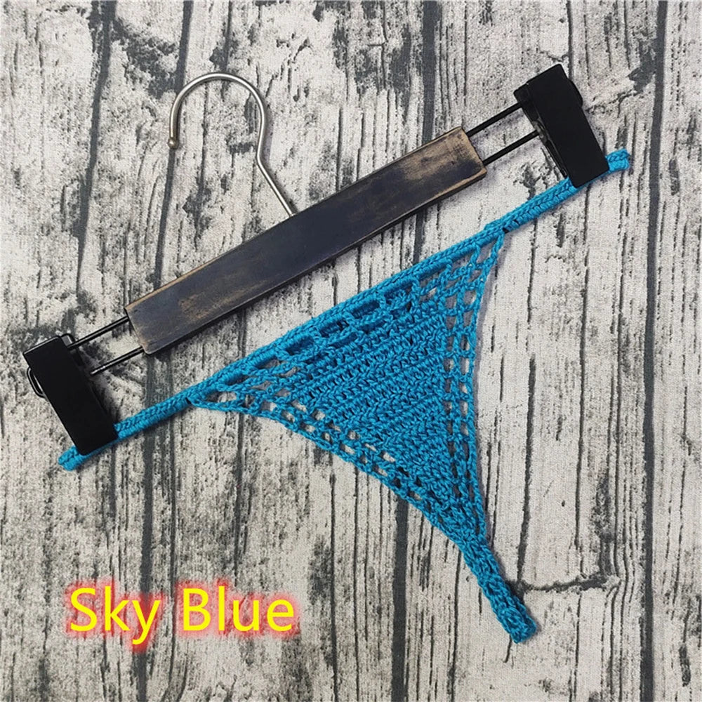 Cotton Beach Sunbathing Women Panties Bikini Thong Bikini Briefs