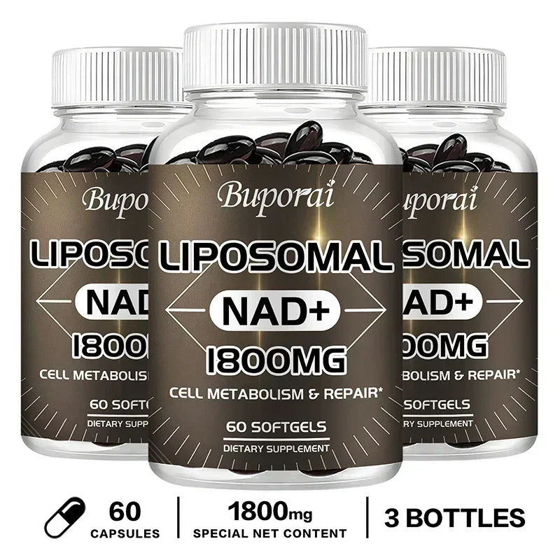 Liposomal NAD Supplement - Boosts Natural Energy and Repairs Cells, Relieves Stress and Promotes Overall Well-being