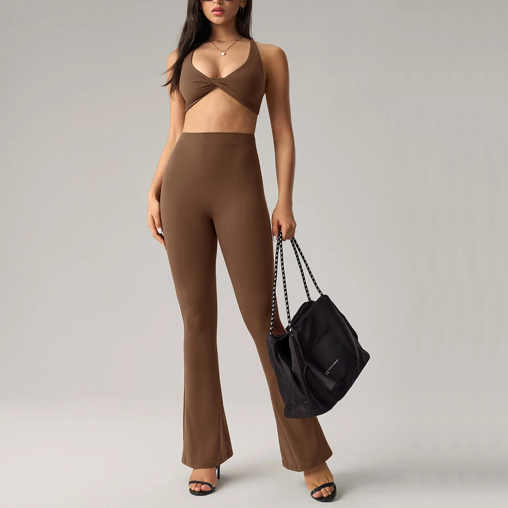 Brilliance Activewear Cross Twist Sport Bra & Legging Set