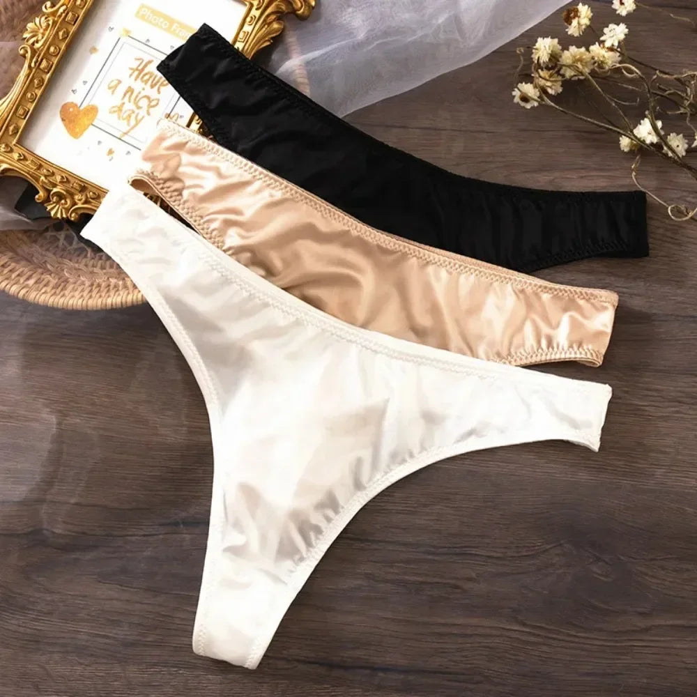 Sexy Women Lace Thong Transparent Breathable Panties