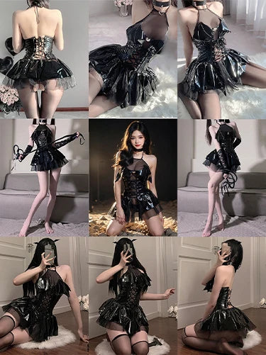 Erotic Lingerie Cosplay Uniform For Sex Costumes Sexy Costume Cosplay Uniform Student Sexy Lingerie Baby Doll Women Lace Dress