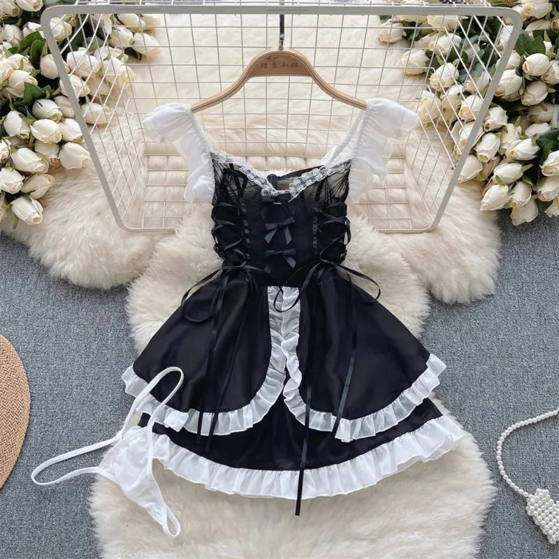 Faux Fur and Velvet Sexy Bunny Lingerie Outfit