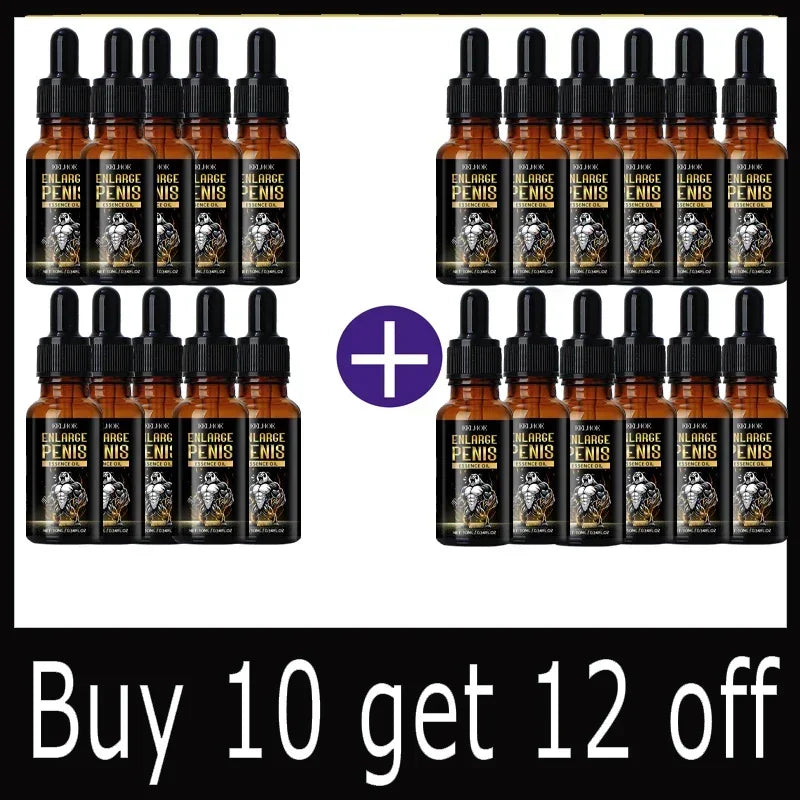 8Best Sellers Essential Oil Big Dick Male Penis Enlargement Oil Increase Size Erection Product Aphrodisiac Sex Extender Enhance