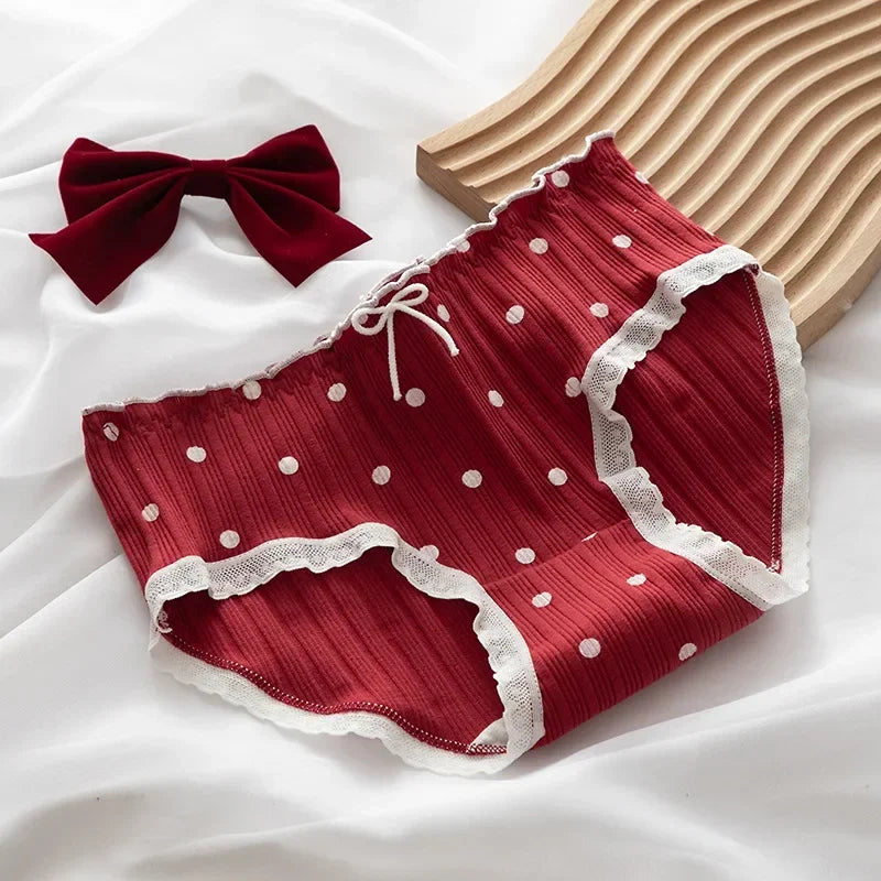Polka dots and Gingham Cotton Panties