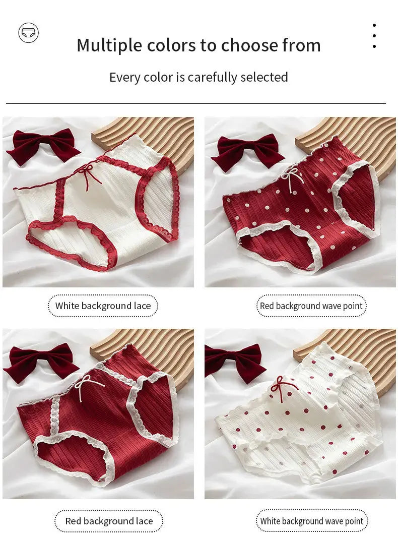 Polka dots and Gingham Cotton Panties