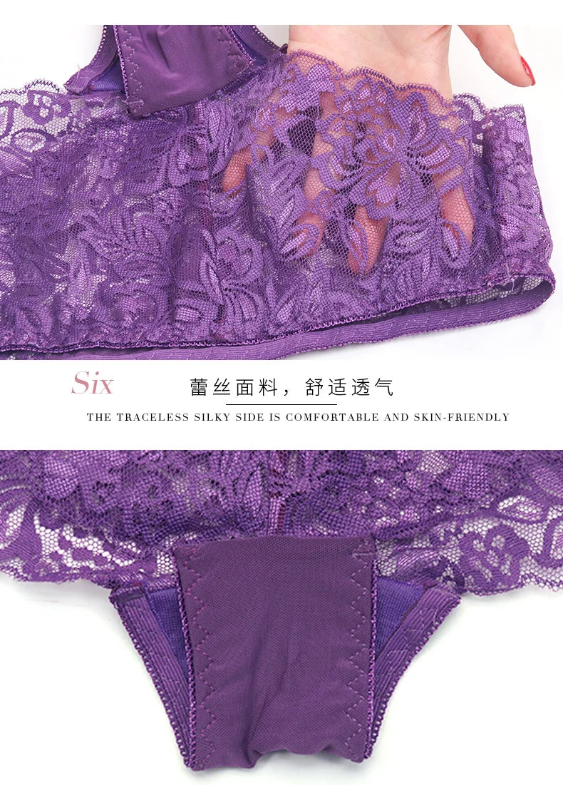 Lace Push-up Bra and Thin Panty set