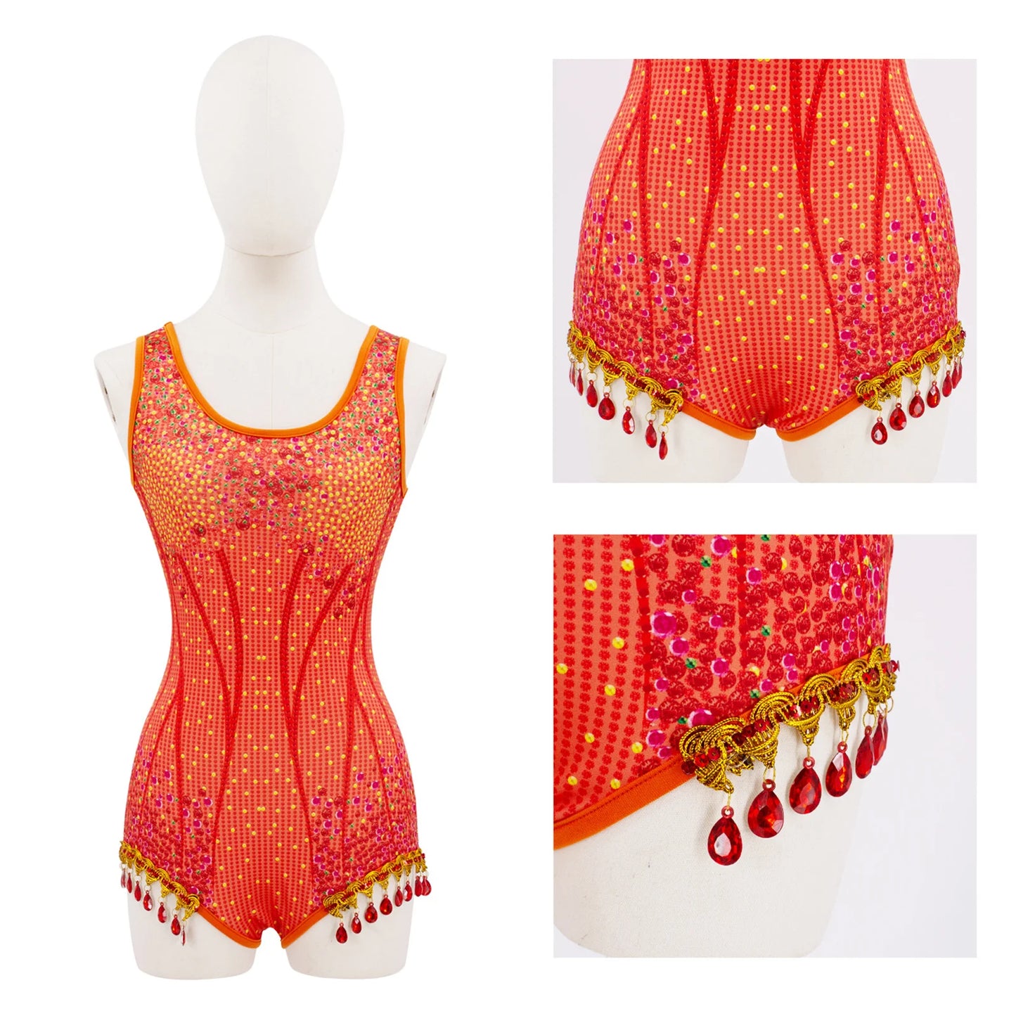 Cosplay Color Diversity Sleeveless Sexy Hot Girl jumpsuit Street Trendy Wind and Mold Times Concert Style