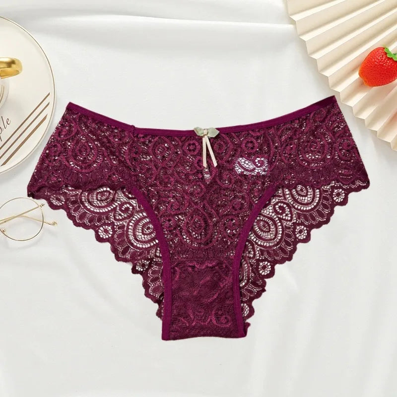 Cotton Lace Panties Crotch Breathable
