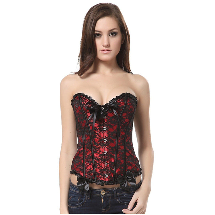 Sexy Gothic Corsets and Bustiers Top Overbust Corset Belt Slimming Women Waist Trainer Modeling Strap Plus Size Waist Cincher
