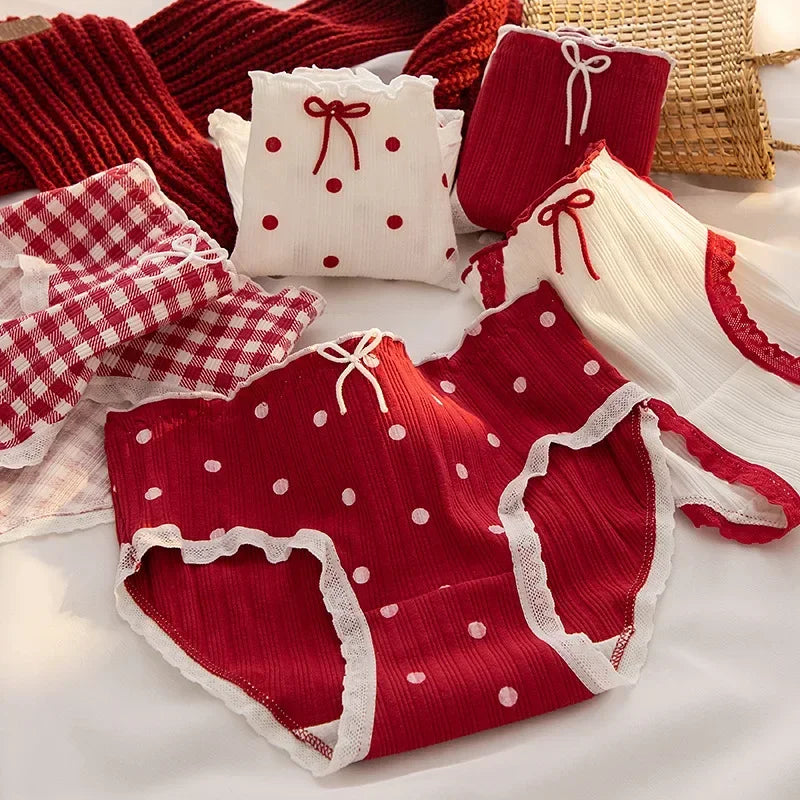 Polka dots and Gingham Cotton Panties