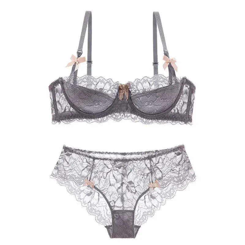French Lace Tushy Slim Bra - Comfortable, Breathable, and Romantic Underwear for Effortless Elegance
