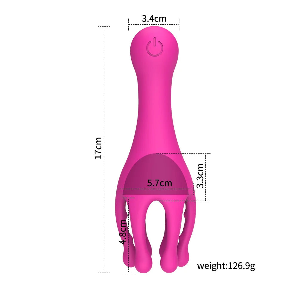 Male Glans Stimulate Massager - 3 Thrusting 9 Vibrating Penis Delay Trainer, Oral Sex Climax Masturbator, Sex Toys for Men