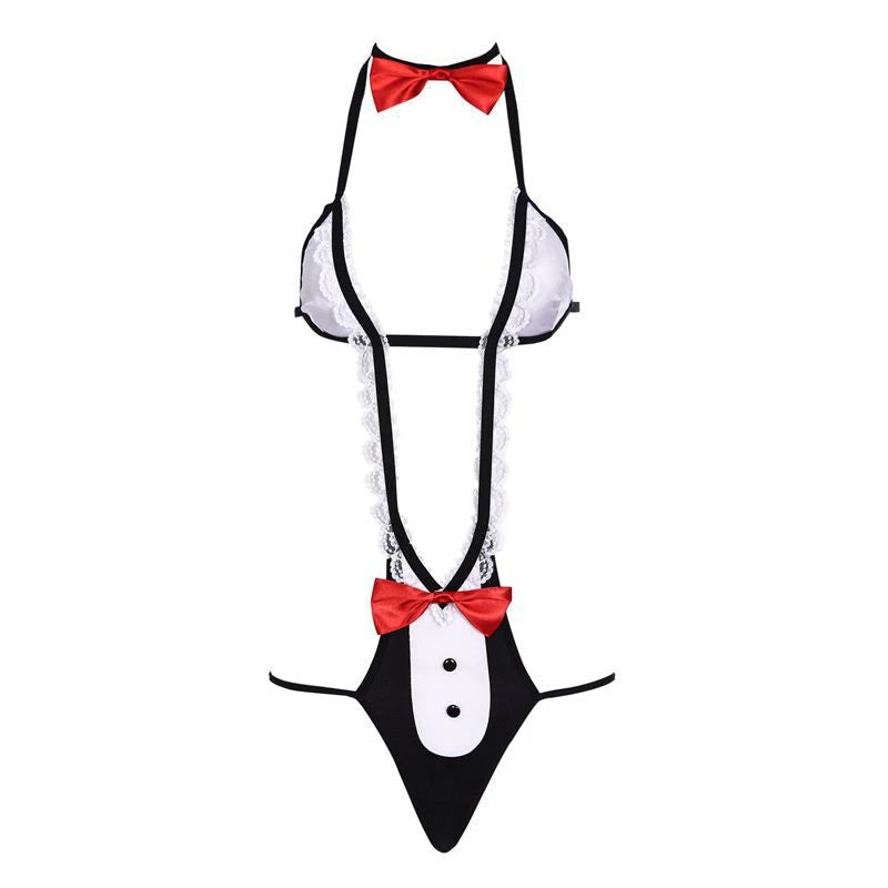 Cosplay Maid Uniform Backless