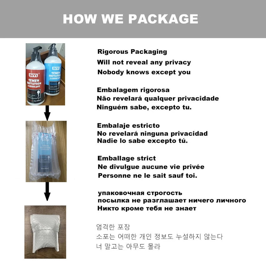 Semen Lubricant for Sex Water Based Lube Anal Vagina Sperm Lubrication Adult Masturbation Game Intimate Goods Toys Gel Sex Shop